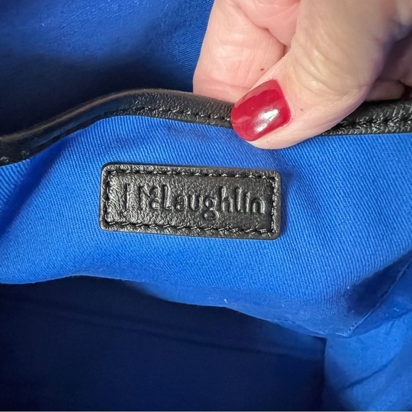 J MCLAUGHLIN LUCILLE HANDBAG DBL HANDLES MAGNET CLOSURE INNER POCKET COLORBLOCK - Picture 13 of 13